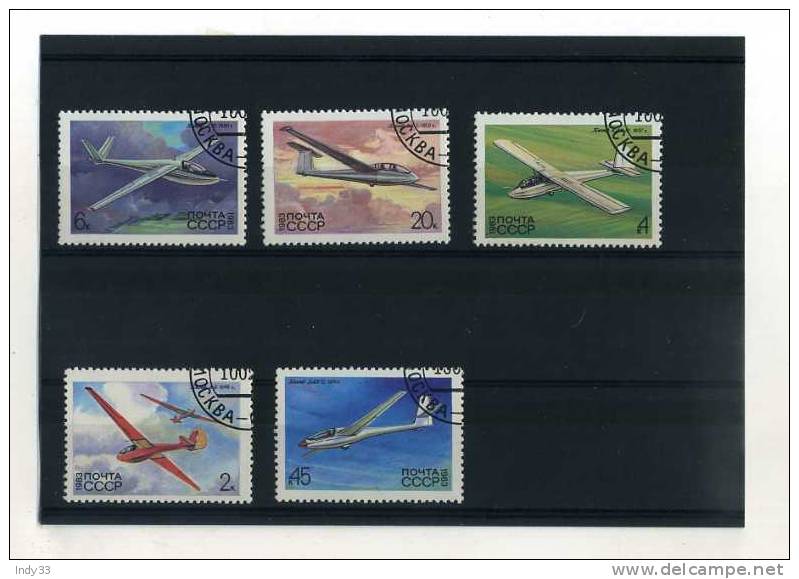 - URSS . SUITE DE TIMBRES DE 1983 SUR LES PLANEURS  . OBLITERES - Sonstige (Luft)