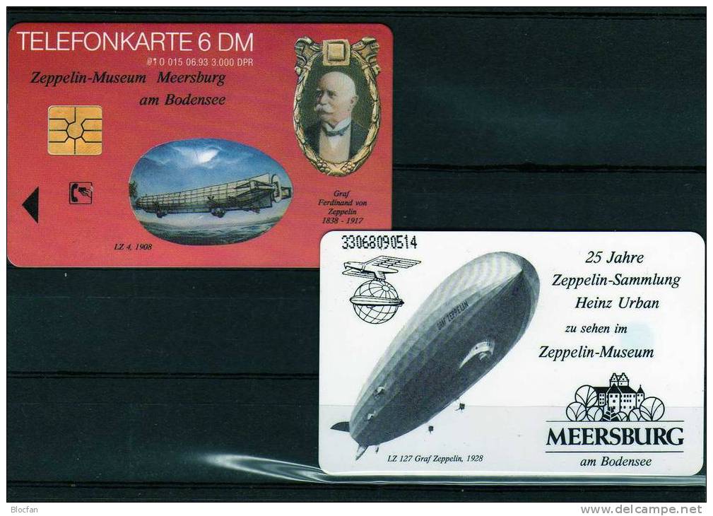 TK O 015/93 Zeppelin-Sammlung Meersburg Bodensee LZ4 1908 Porträt 35€ LZ 127 Graf Zeppelin - Zeppelins