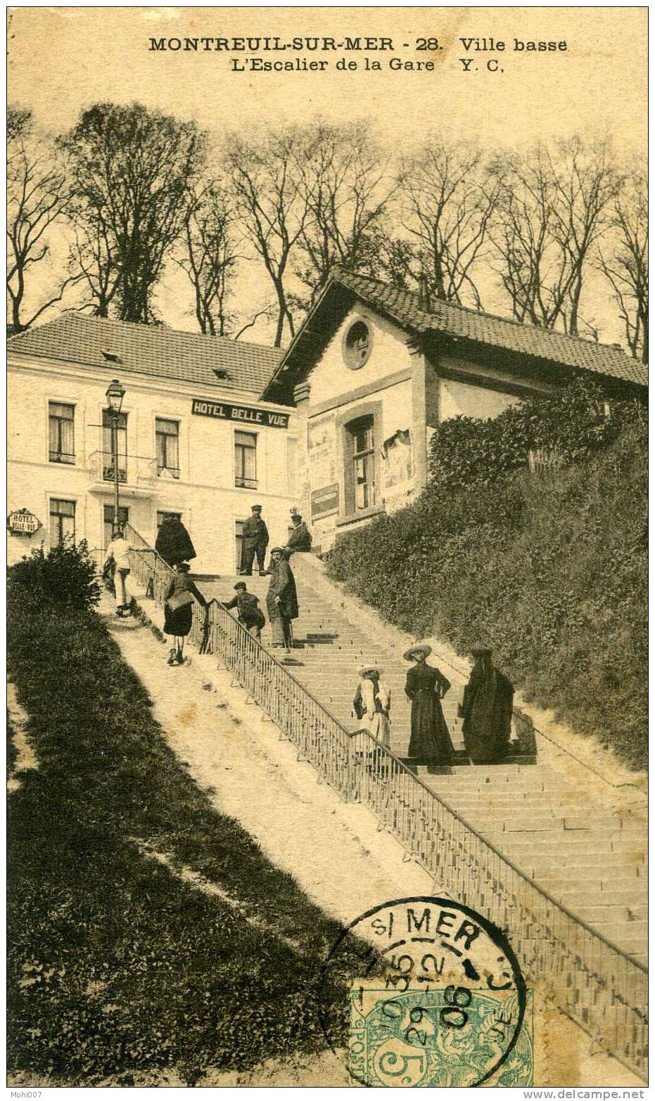 MONTREUIL-SUR-MER (PAS DE CALAIS) - CPA ANIMÉE, ECRITE, VOYAGEE & ÉCRITE DE 1906 - Montreuil
