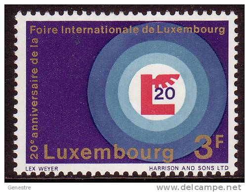 Luxembourg - 1968 - Y&T  722 ** (MNH) - Ungebraucht