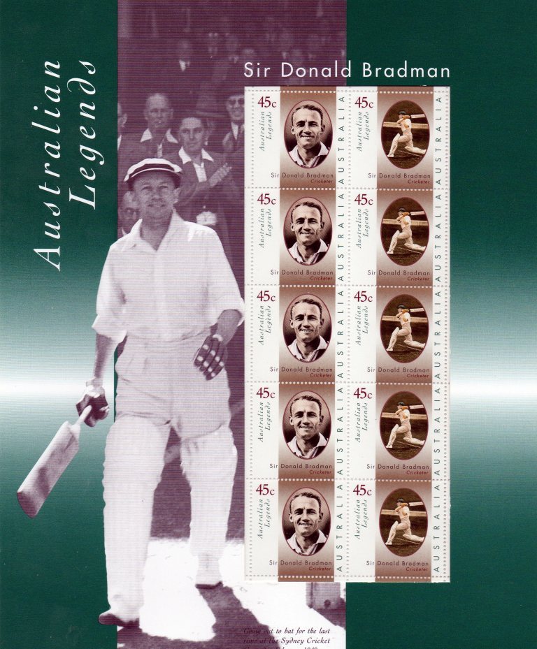 Australia 1997 Legends Sir Donald Bradman Presentation Pack - Mint Stamps