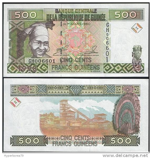 Guinea P 36 - 500 Francs 1998 - UNC - Guinée