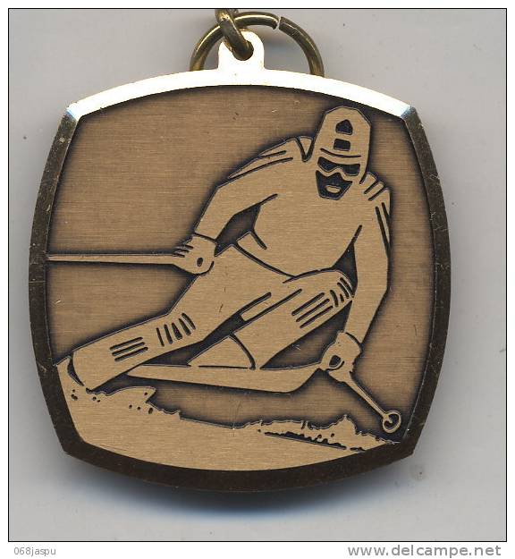 Medaille Suisse Theme Ski - Sports D'hiver