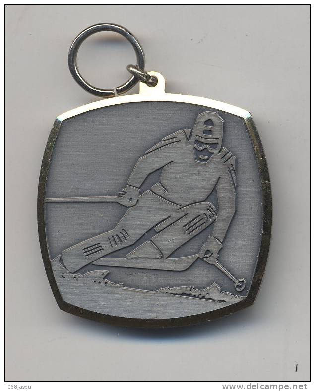 Medaille Suisse Theme Ski - Sports D'hiver