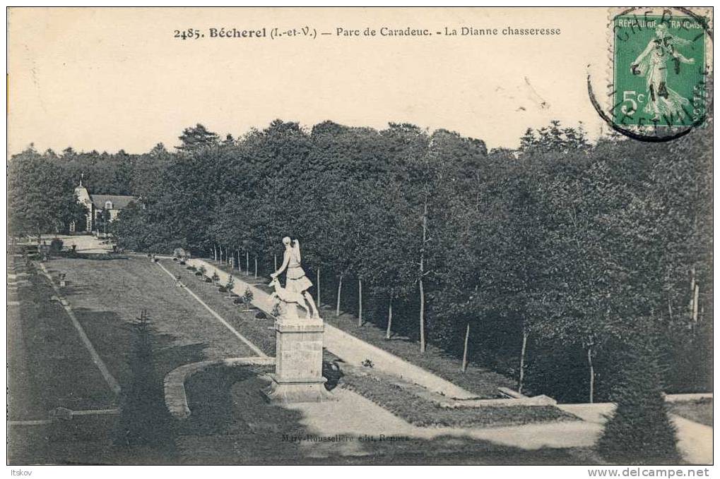 2485 - Bécherel - Parc De Caradeuc - La Dianne Charsseresse - Mary-Rousselière - Bécherel
