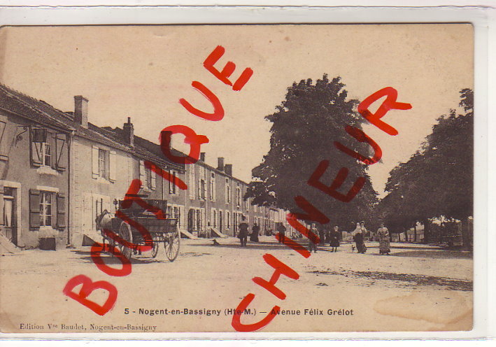 NOGENT EN BASSIGNY AVENUE FELIX GRELOT - Nogent-en-Bassigny