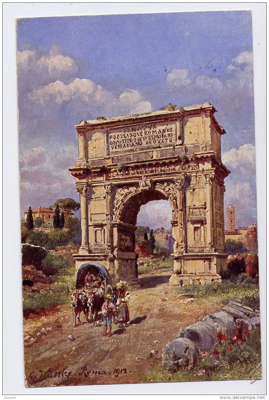 Rom Roma Arco Di Tito Künstler-AK Sign Wanke 1926 - Sonstige & Ohne Zuordnung