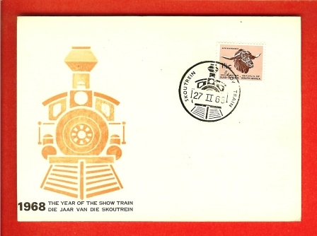 RSA 1968 Postcard Year Of The Showtrain Stampnr. 365 - Trains