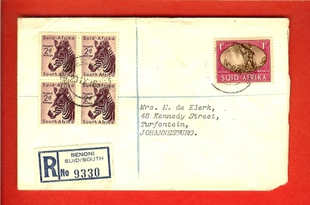 RSA 1965 Registered Cover With Stampnr. 242 - Covers & Documents
