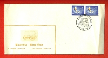 RSA 1971 Cover Blood River Stampnr. 290 - Covers & Documents