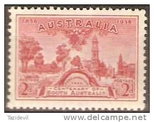 AUSTRALIA - Mint Never Hinged - 1936 2d South Australia. Scott 159. - Neufs