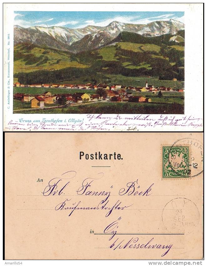 RAR Gruss Aus Sonthofen I. Allgäu 1902 - Sonthofen