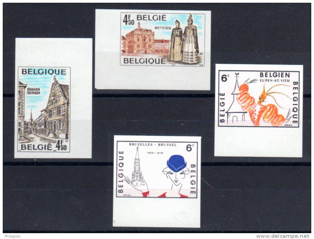 1978, Tourisme, Wetteren, Enghien, Bruxelles, Eupen, 1907 / 1910** N D  Signé - Autres & Non Classés
