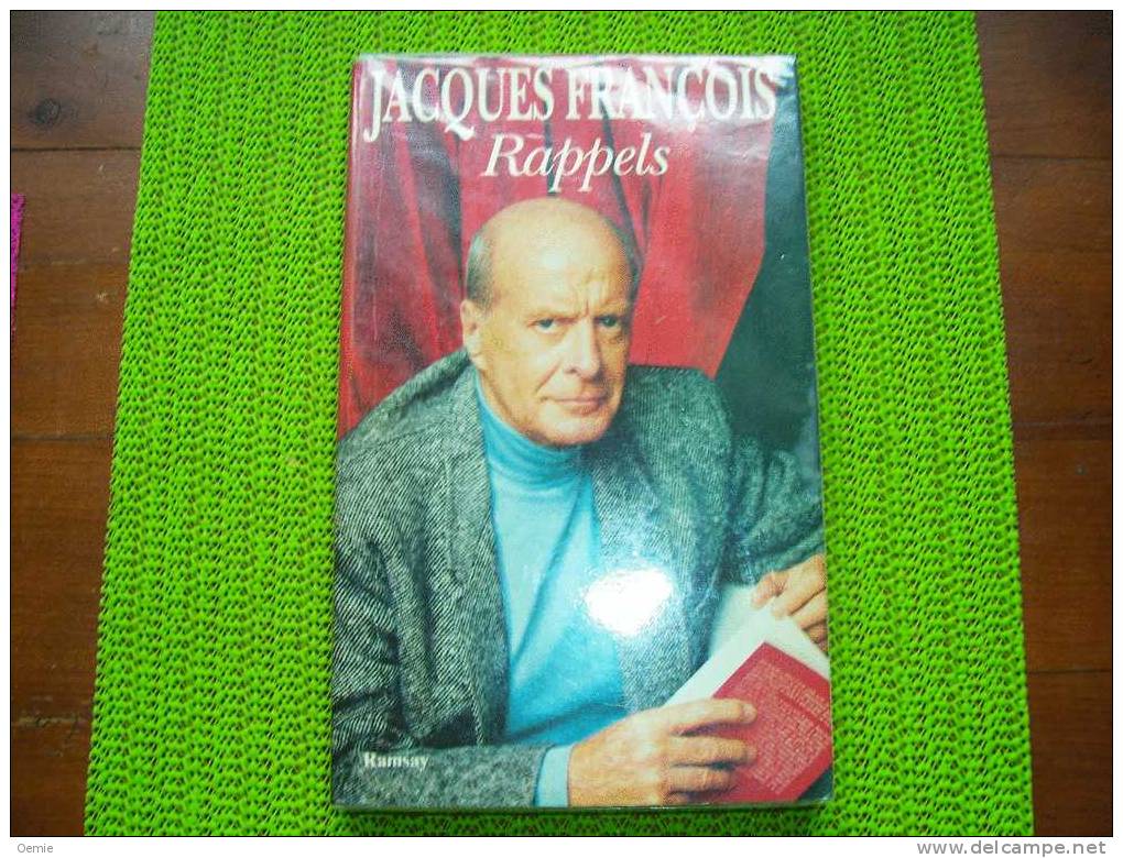 JACQUES FRANCOIS  RAPPELS - Französische Autoren