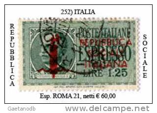 Italia-A.00252 - Afgestempeld