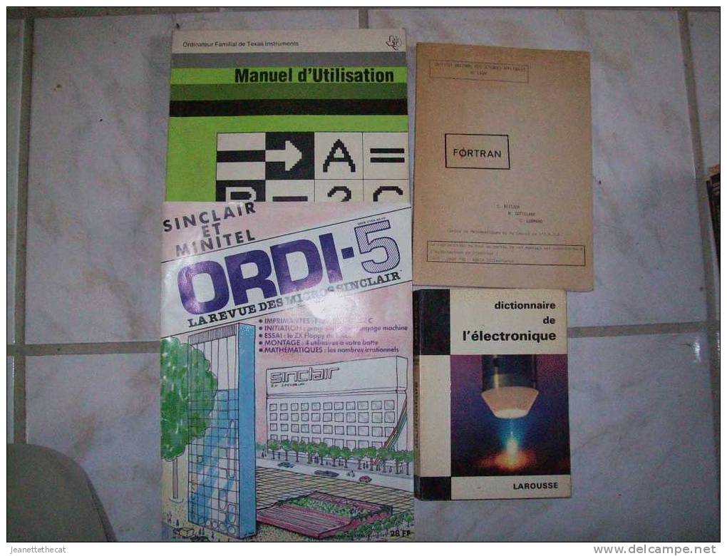 INFORMATIQUE ORDINATEUR LIVRE FORTRAN REVUE SINCLAIR MANUEL TEXAS COLLECTION SINCLAIR - Informatik