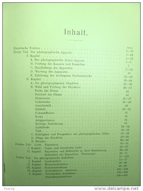 COMPENDIUM DER PRAKTISCHEN PHOTOGRAPHIE von PROFESSOR FRITZ SCHMIDT - 1912 OTTO NEMNICH VERLAG LEIPZIG KOMPENDIUM