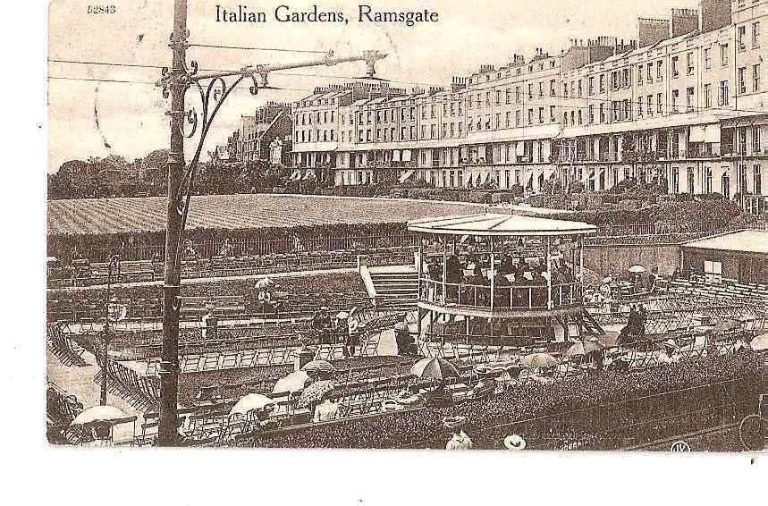 ITALIAN GARDENS RAMSGATE (PERSONNAGES KIOSQUE A MUSIQUE) REF 18022 - Ramsgate