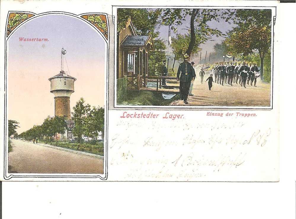 HH033/ Hamburg Lockstedter Lager  + Wasserturm,1914, Beschrieben - Lokstedt