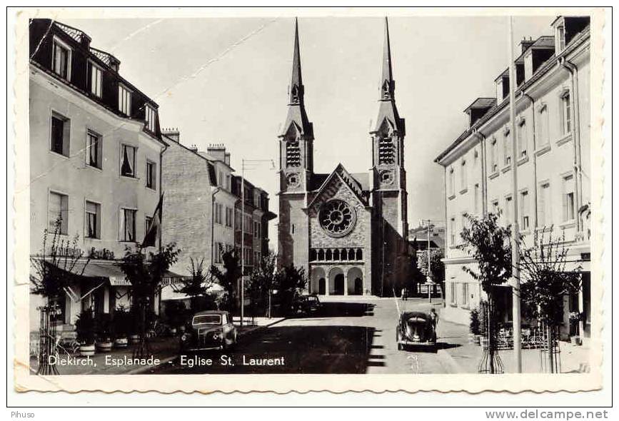 L698  DIEKIRCH : Eglise St. Laurent / Esplanada - Diekirch