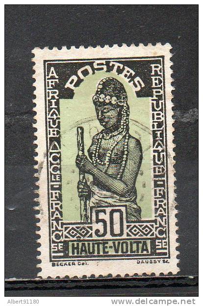 HAUTE - VOLTA 50c Brun Noir Vert Jaune 1928 N°54 - Autres & Non Classés