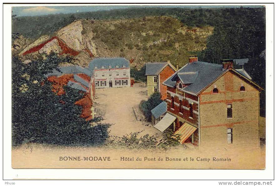 B1726  BONNE-MODAVE : Hotel Du Pont De Bonne Et Le Camp Romain - Modave