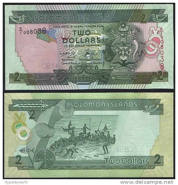 Solomon Is P 25 - 2 Dollars 2006 REPLACEMENT X/1 - UNC - Salomons