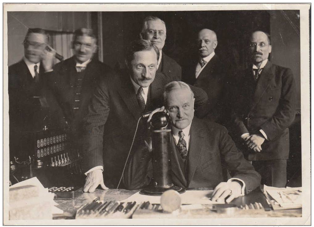 La 1ere Communication Telephonique Entre Paris Et New York Bokanonski Ministre    Photo 18/13 Cms - Autres & Non Classés