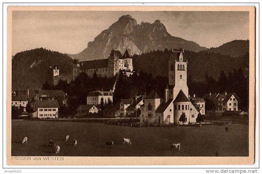 RAR Füssen Von Westen Um 1920 - Füssen