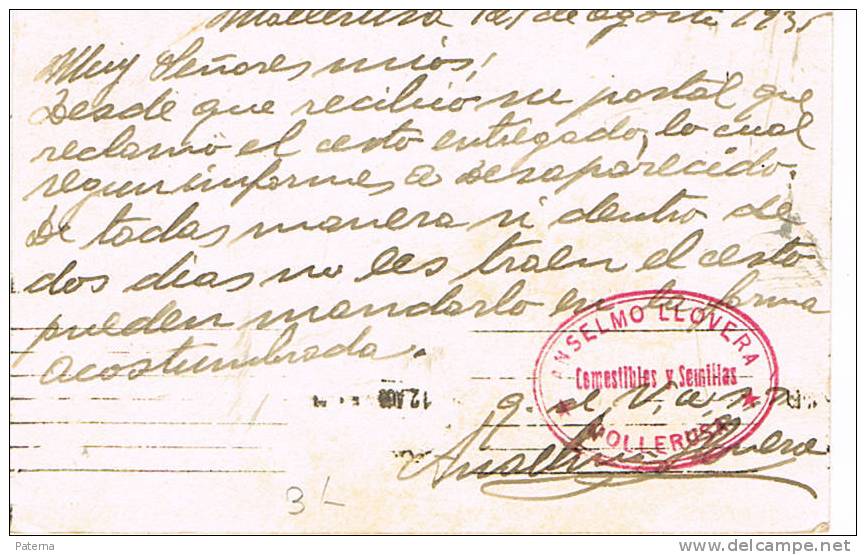 3546   Entero Postal, MOLLERUSA,  ( Lerida) República Española - 1931-....