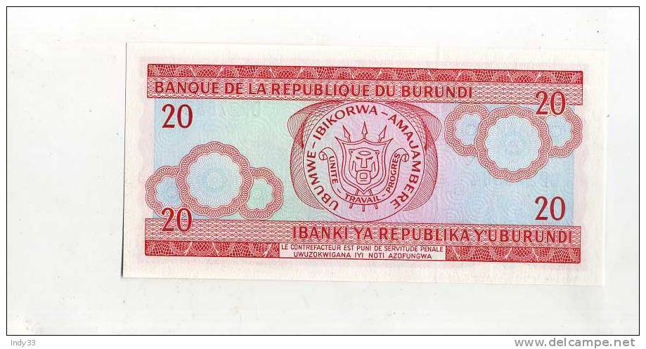 - BURUNDI . 20 F. 2005 - Burundi