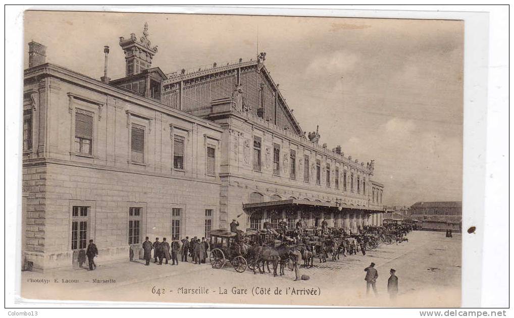 13 MARSEILLE LA GARE COTE DE L'ARRIVEE NO 642 - Quartier De La Gare, Belle De Mai, Plombières