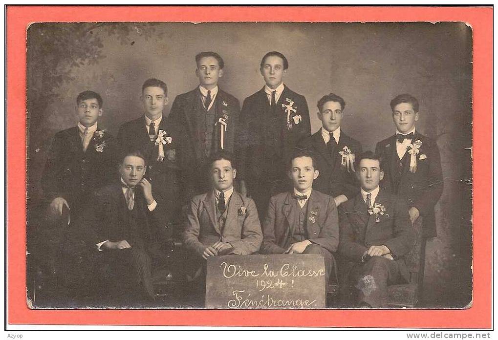 57 - FENETRANGE - CARTE PHOTO - CLASSE 1924 - Fénétrange