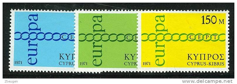 CYPRUS 1971 EUROPA CEPT  MNH - 1971