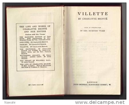 Bronte, Charlotte: Villette - Klassiekers