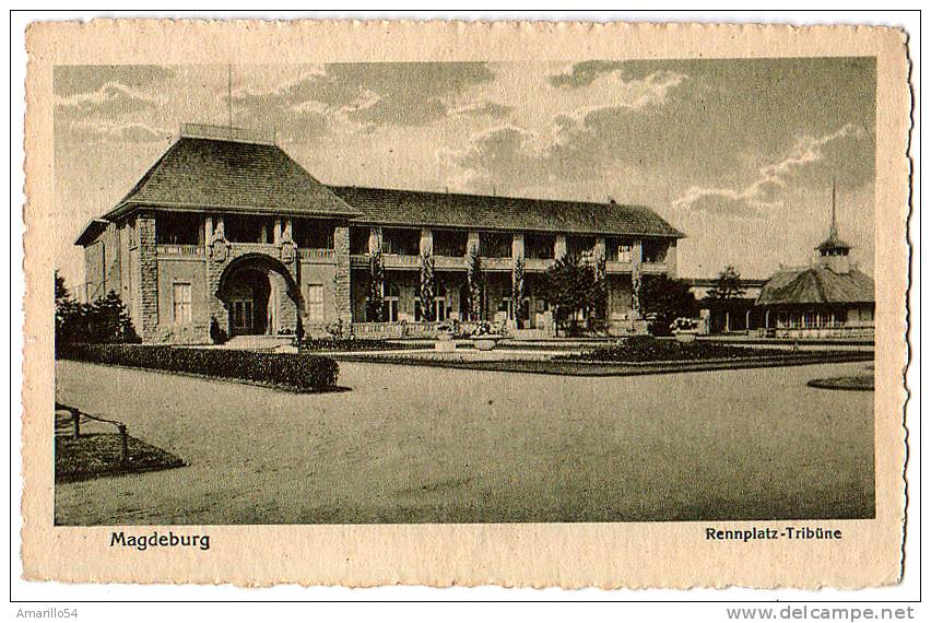 RAR Magdeburg - Rennplatz-Tribüne Pferderennen 1927 - Maagdenburg