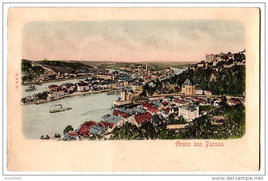 RAR Prägekarte Gruss Aus Passau 1905 ! - Passau