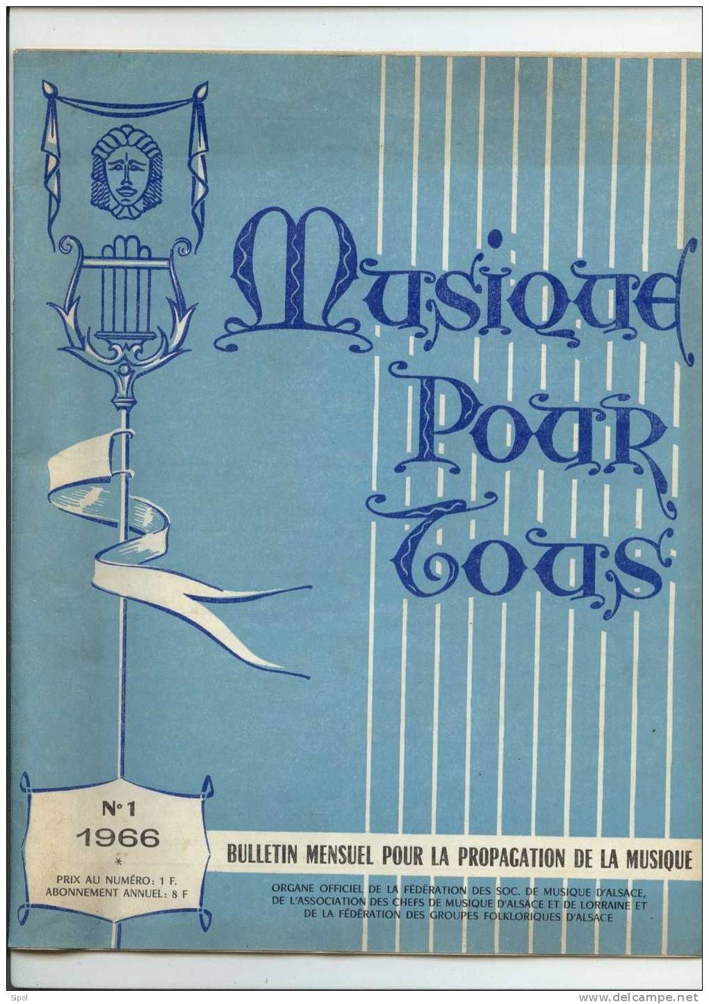 Musique Pour Tous Bulletin Mensuel Pour La Propagation De La Musique N°1 -1966 - Música