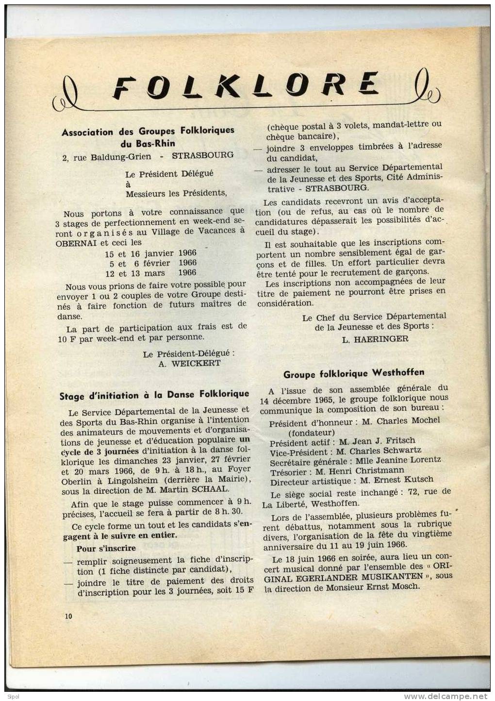 Musique Pour Tous Bulletin Mensuel Pour La Propagation De La Musique N°1 -1966 - Música