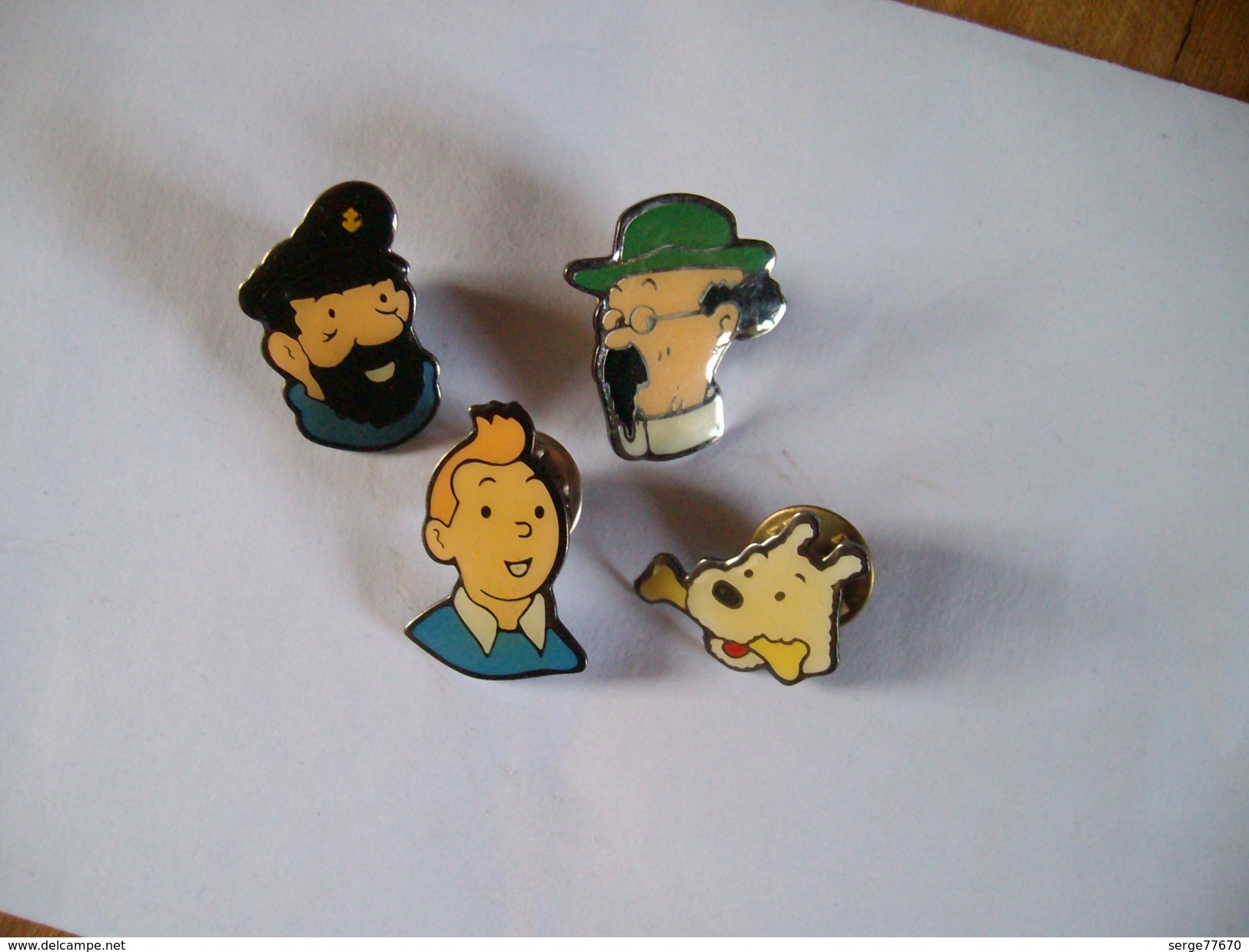 TINTIN KUIFJE HERGE 4 Pin Epinglette Corner Coinderoux Haddock Milou Tournesol Pins - Pins