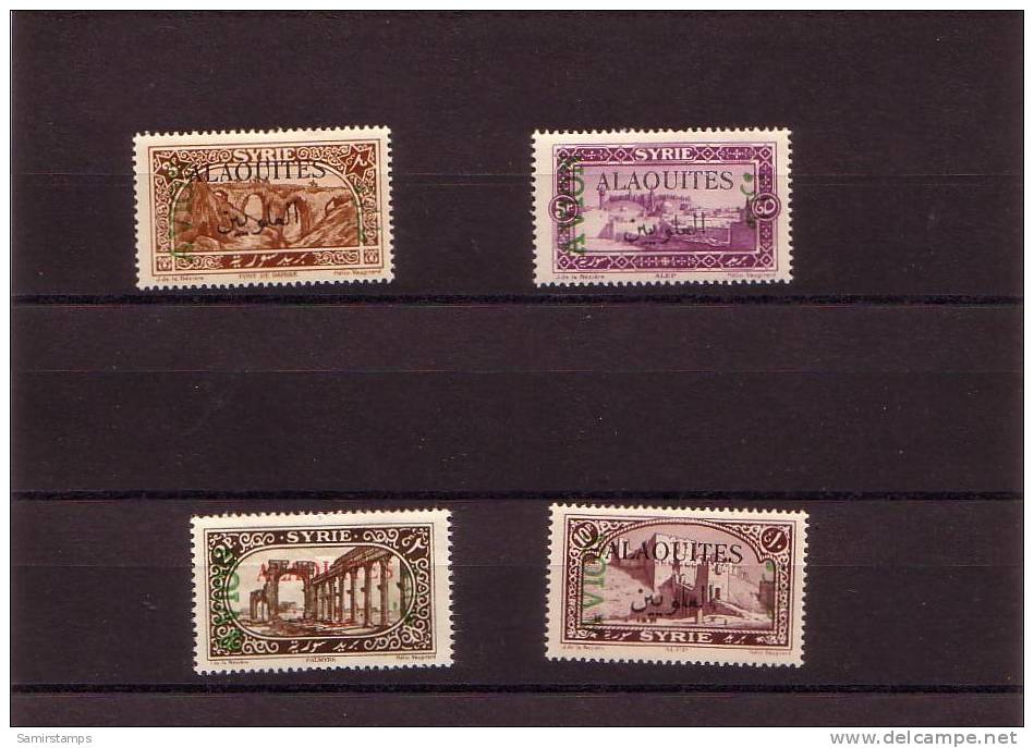 -Alaouites Air Mail Set 1925- 4 Stamps,superb Never Hinged- Scarce-SKRILL PAYEMENT ONLY - Other & Unclassified