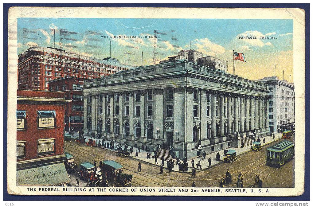 SEATTLE,THE FEDERAL BUILDING,OLD PC 1924 - Seattle