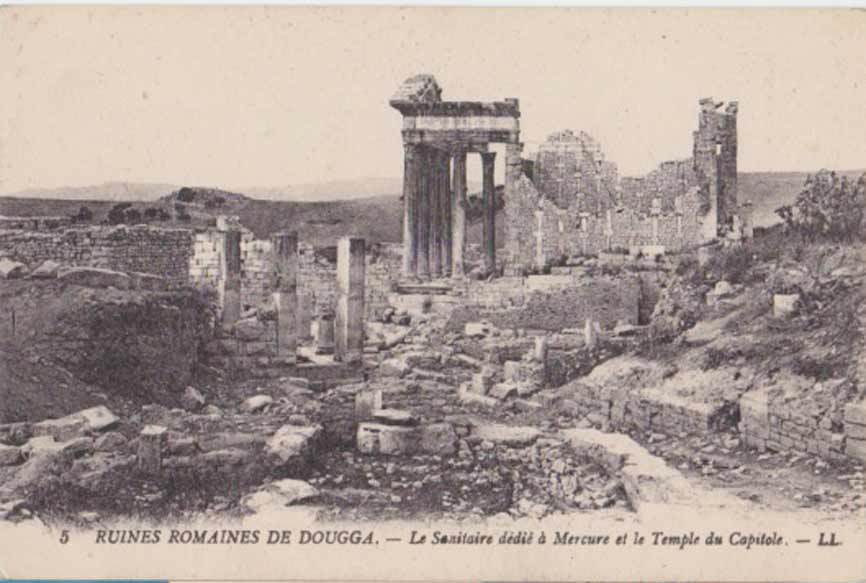 RUINES DE DOUGGA - Le Sanitaire Dédié à Mercure ( Carte Non Ecrite ) - Tunesien