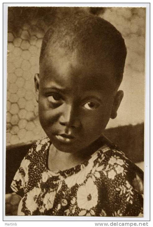 GABON  ENFANT DE LAMBARENE  ( Du Calendrier Missions évangéliques 1951 ) - Gabon