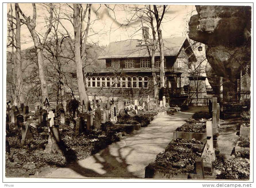 D264   OYBIN : Bergfriedhof ( Cemetery, Kerkhof,cimetiere) - Oybin