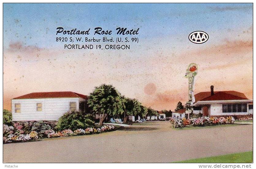 Portland Rose Motel - Oregon - 1950s - Neuve - Unused - 2 Scans - Portland