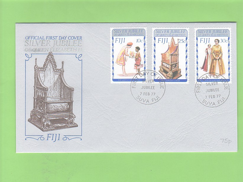 FIJI - 1977 Silver Jubilee FDC - Fiji (1970-...)