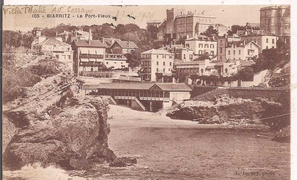 64  - BIARRITZ - Le Port Vieux - Oblitérée En 1922  - - Biarritz