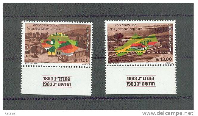 ISRAEL  100 JAAR KOLONIES 1983 **  MET TAB - Neufs (avec Tabs)