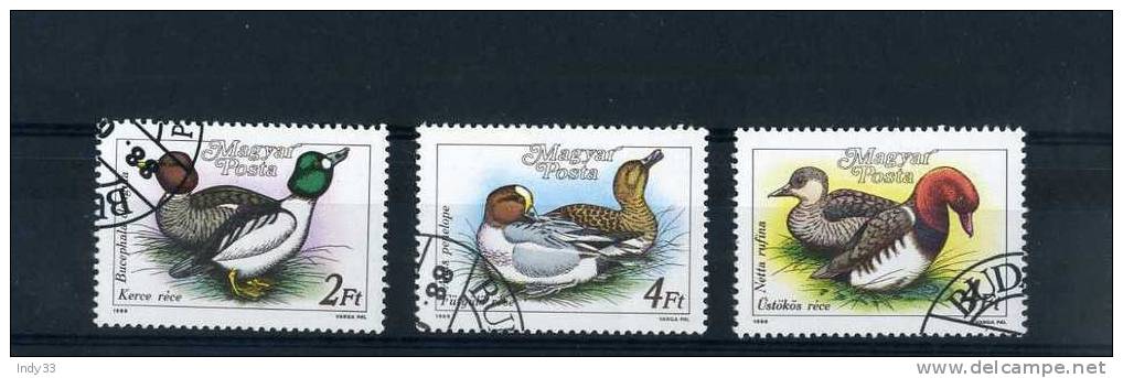 - HONGRIE . TIMBRES SUR LES CANARDS . 1988   . OBLITERES - Patos